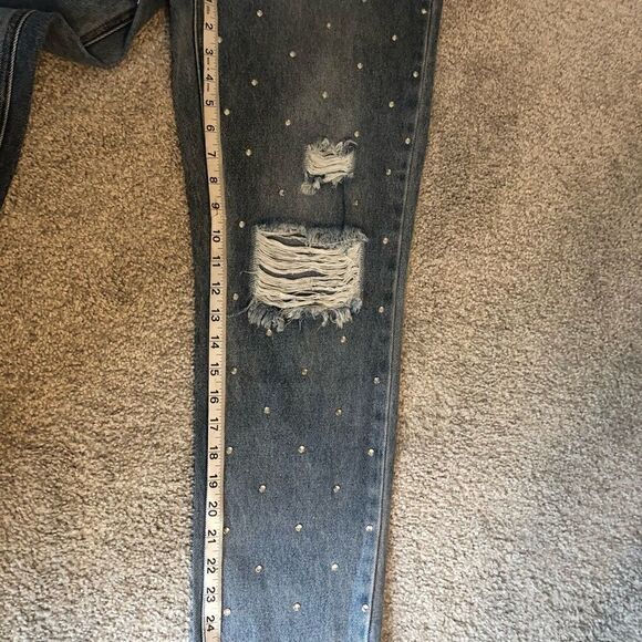 NWT SIMPLE SOCIETY Super High Rise Straight Buttonfly Jeans Size 7/28 - Picture 14 of 15